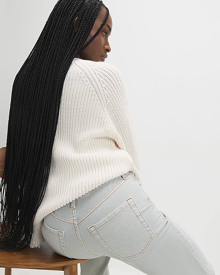 Green Relaxed Straight Jeans