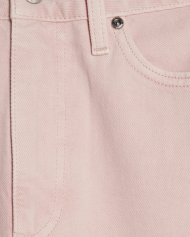 Pink Relaxed Straight Jeans