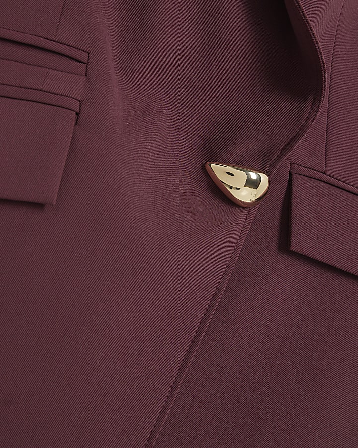 RI Studio Red Sleeveless Sheer Back Waistcoat