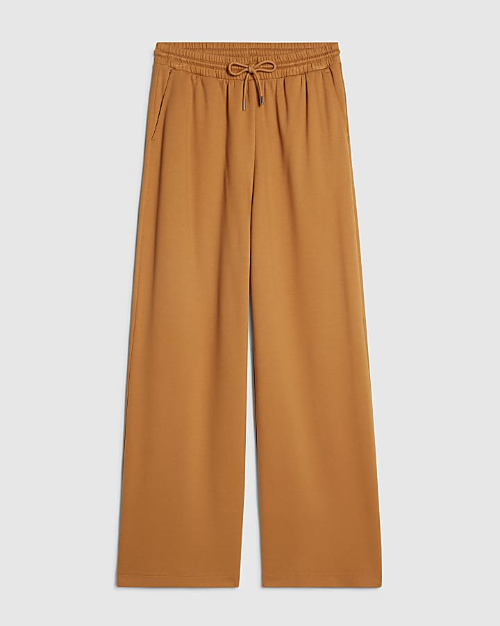 Orange Wide Leg Joggers