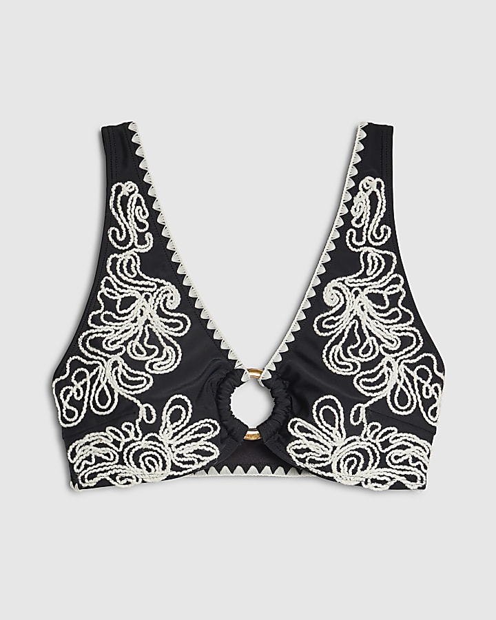 Black Cornelli Bikini Top