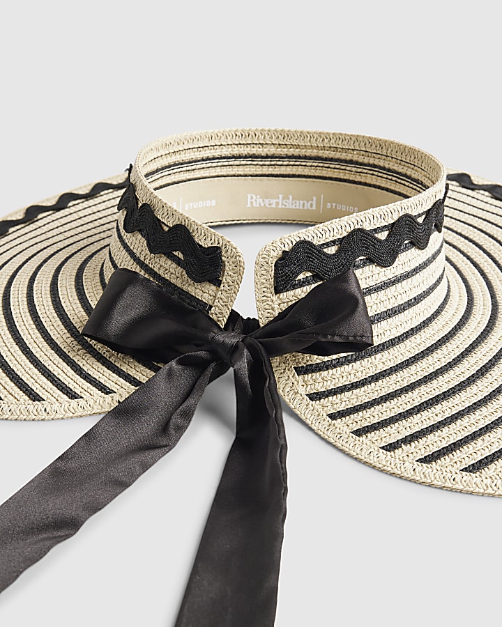 Cream Ric Rac Oversized Visor