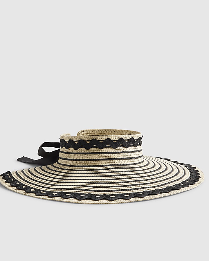 Cream Ric Rac Oversized Visor