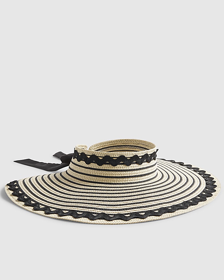 Cream Ric Rac Oversized Visor