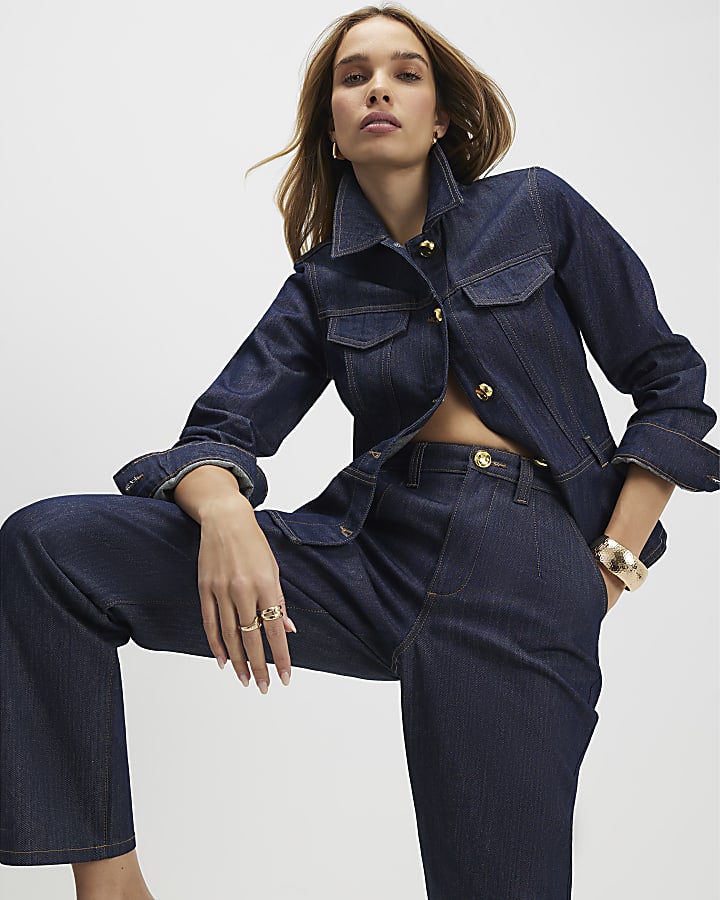 Blue Tapered Fit Jeans