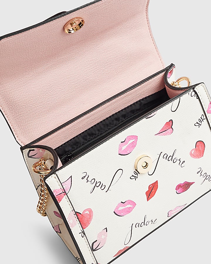 Cream Mini Jadore Tote Cross Body Bag