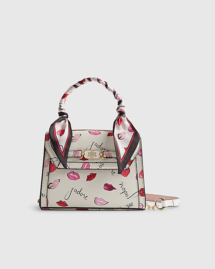 Cream Mini Jadore Tote Cross Body Bag