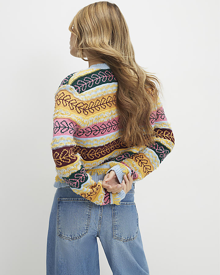 Blue Fairisle Craft Cardigan