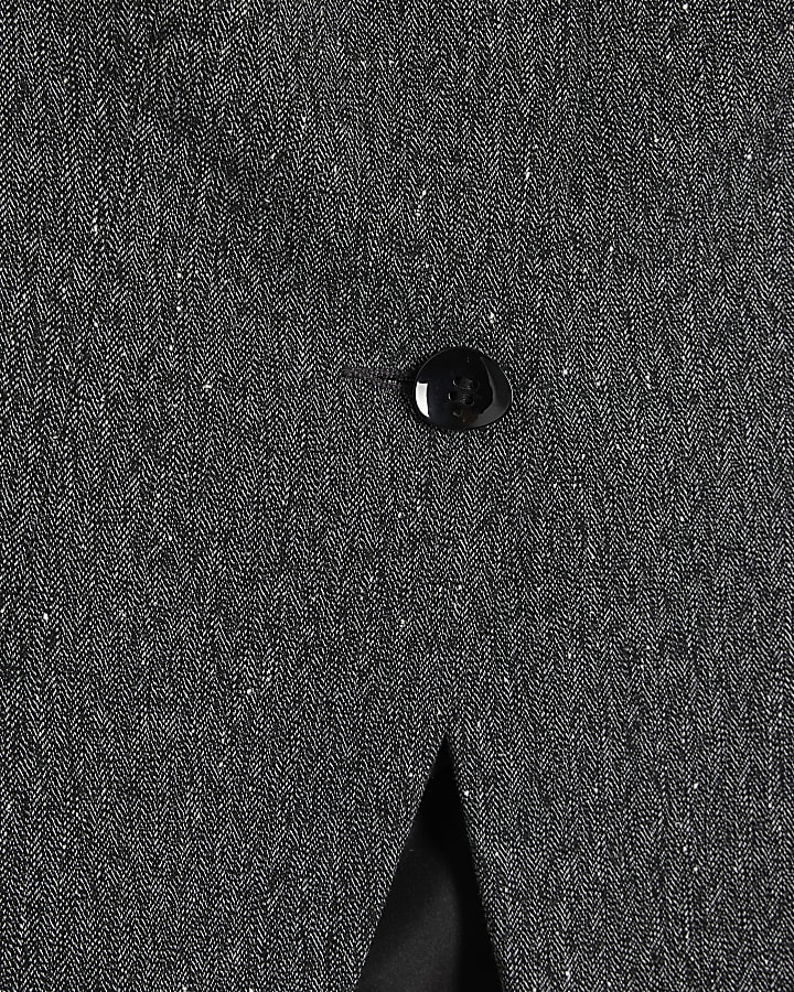 Grey Longline Tailored Waistcoat