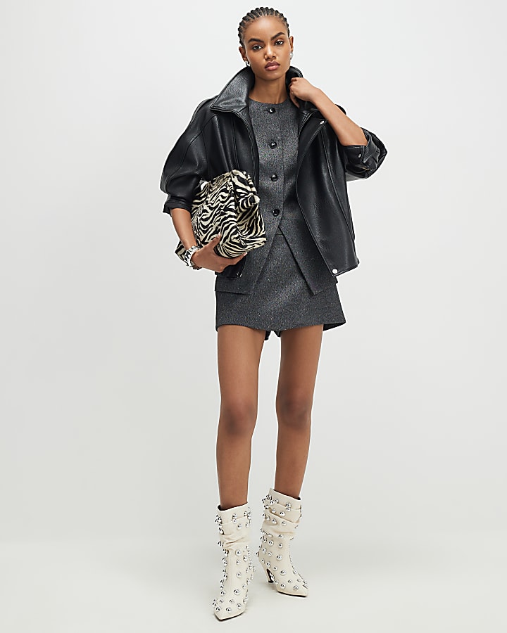 Grey Longline Tailored Waistcoat