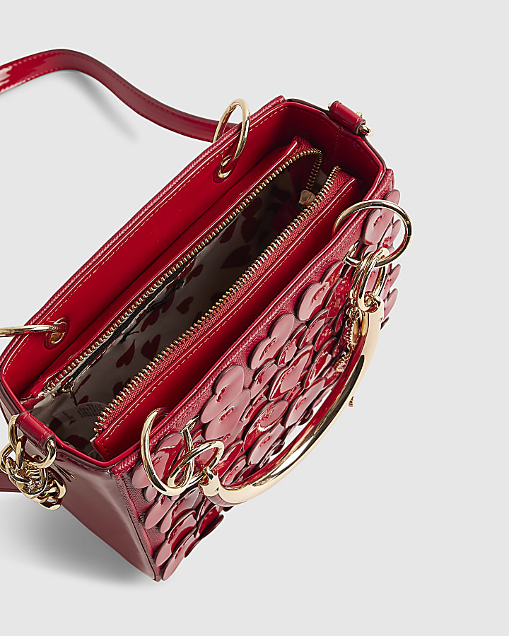 Red 3D Heart Tote Bag