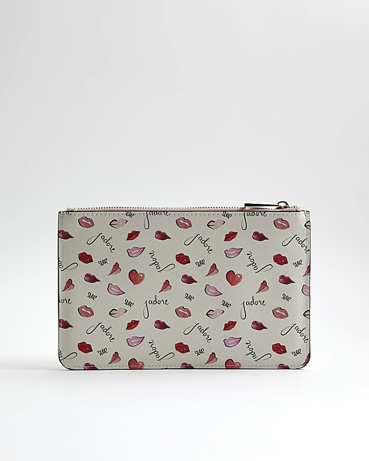 Cream J'adore Travel Wallet