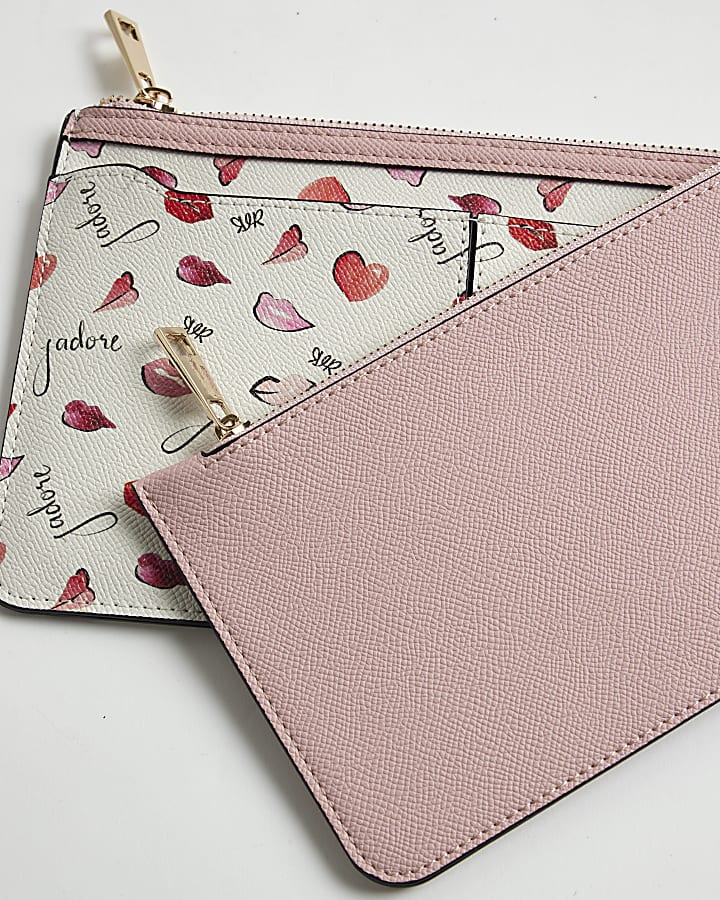 Cream J'adore Travel Wallet