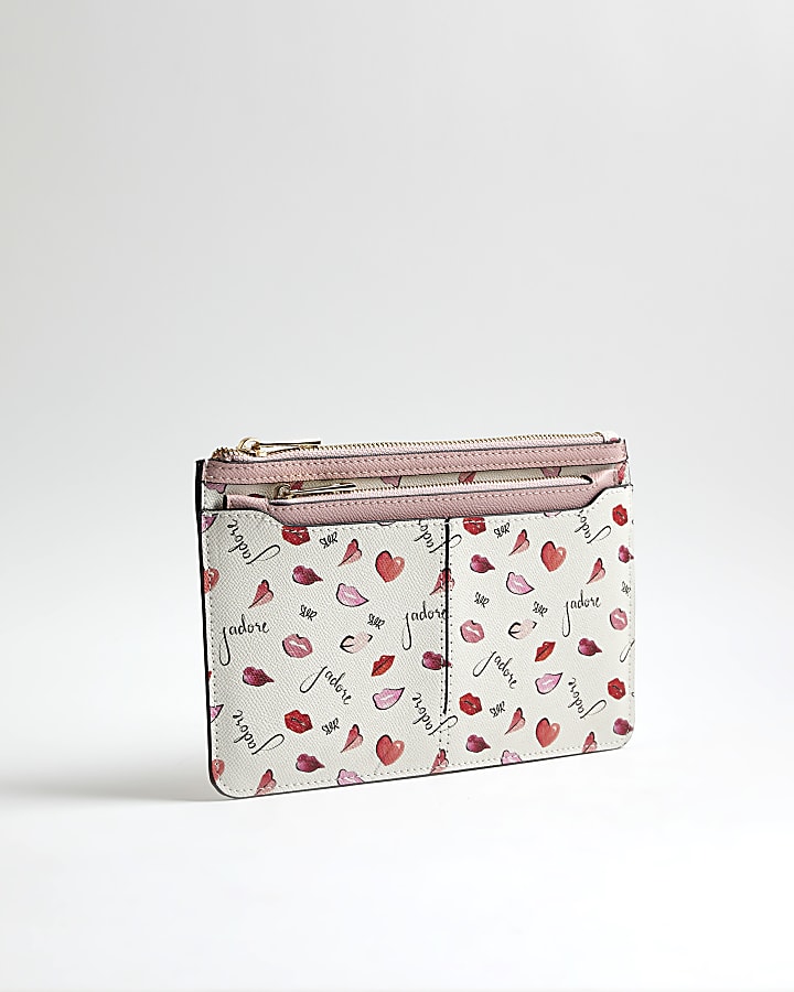 Cream J'adore Travel Wallet