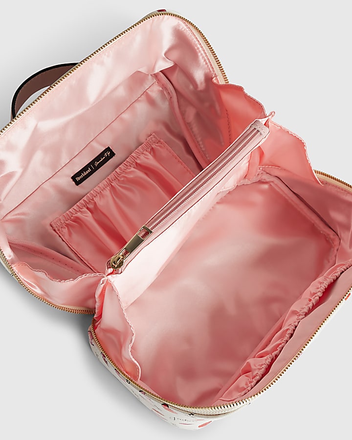 Cream J'adore Makeup Bag