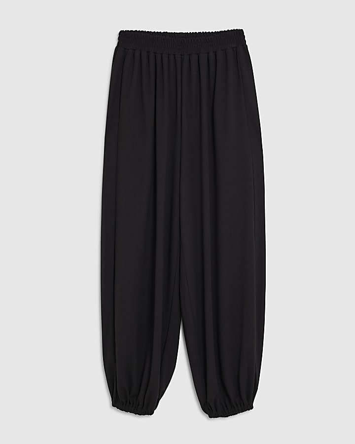 Black Balloon Leg Trousers