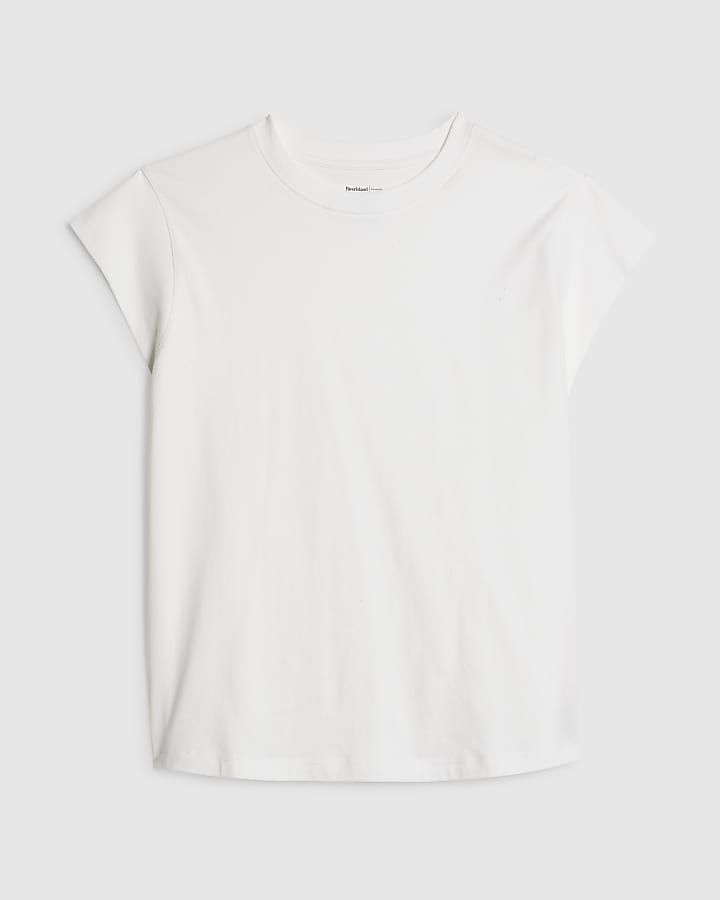 White Cap Sleeve T-shirt