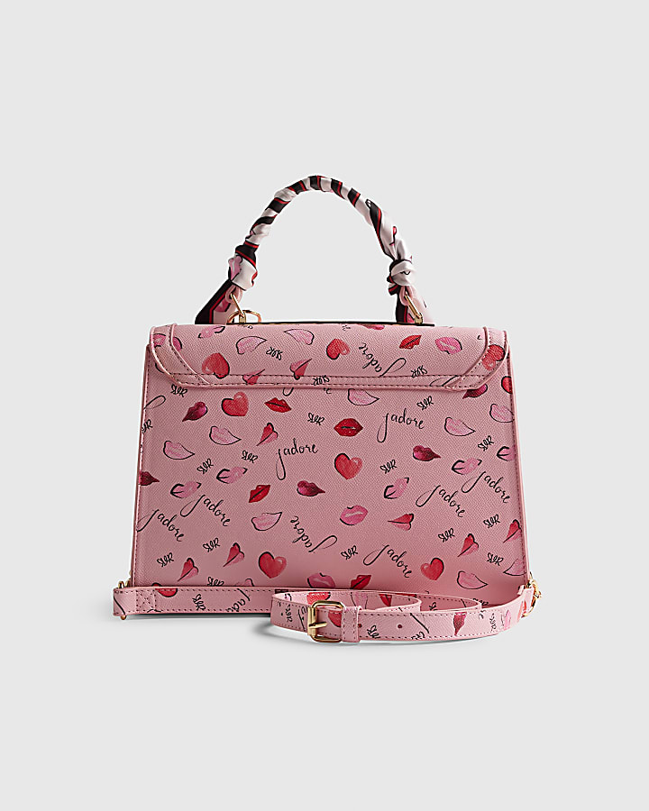 Pink Jadore Charm Scarf Tote Bag