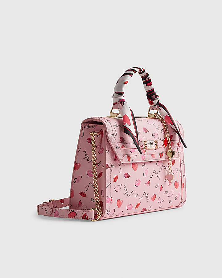 Pink Jadore Charm Scarf Tote Bag