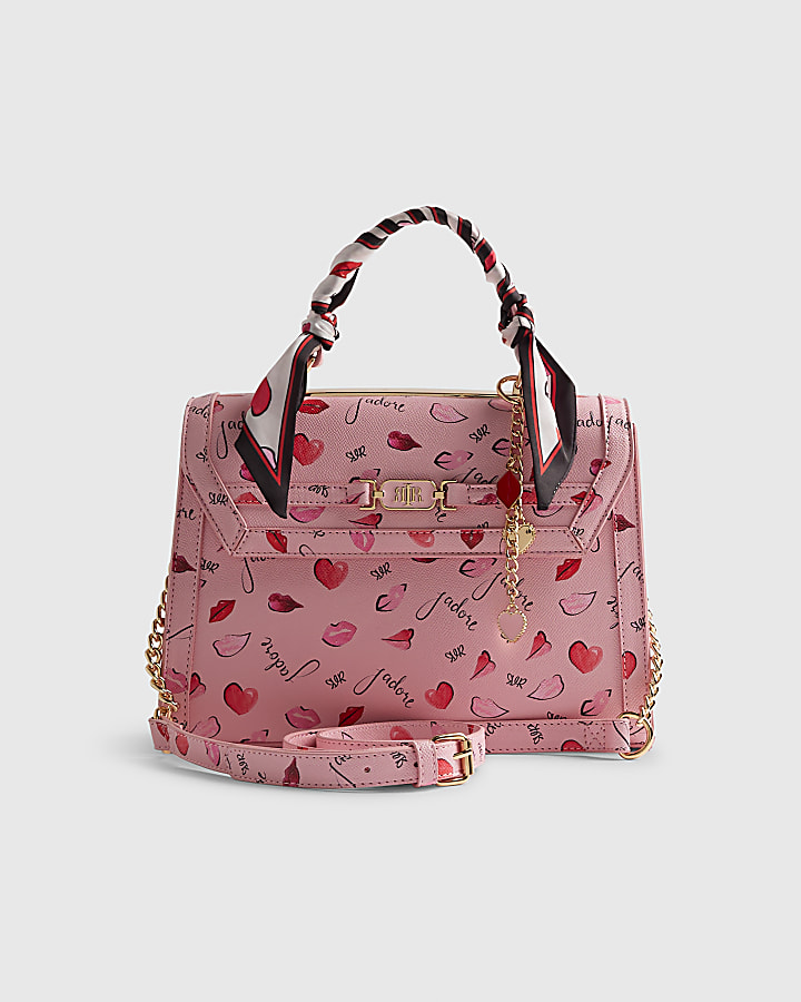 Pink Jadore Charm Scarf Tote Bag