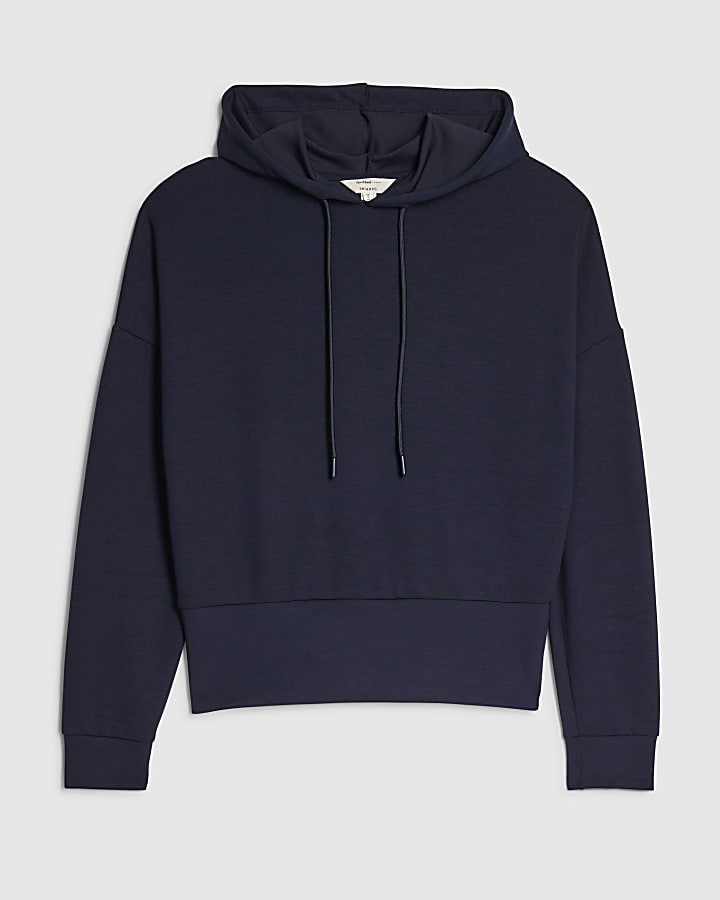 Navy Premium Long Sleeve Hoodie