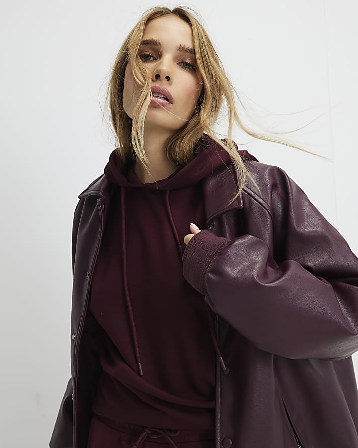 Red Premium Long Sleeve Hoodie