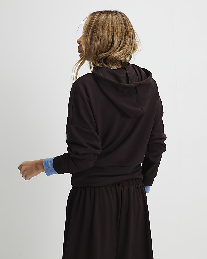 Brown Premium Long Sleeve Hoodie