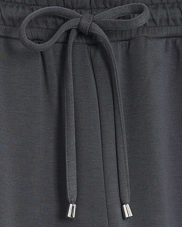 Grey Premium Wide Leg Joggers