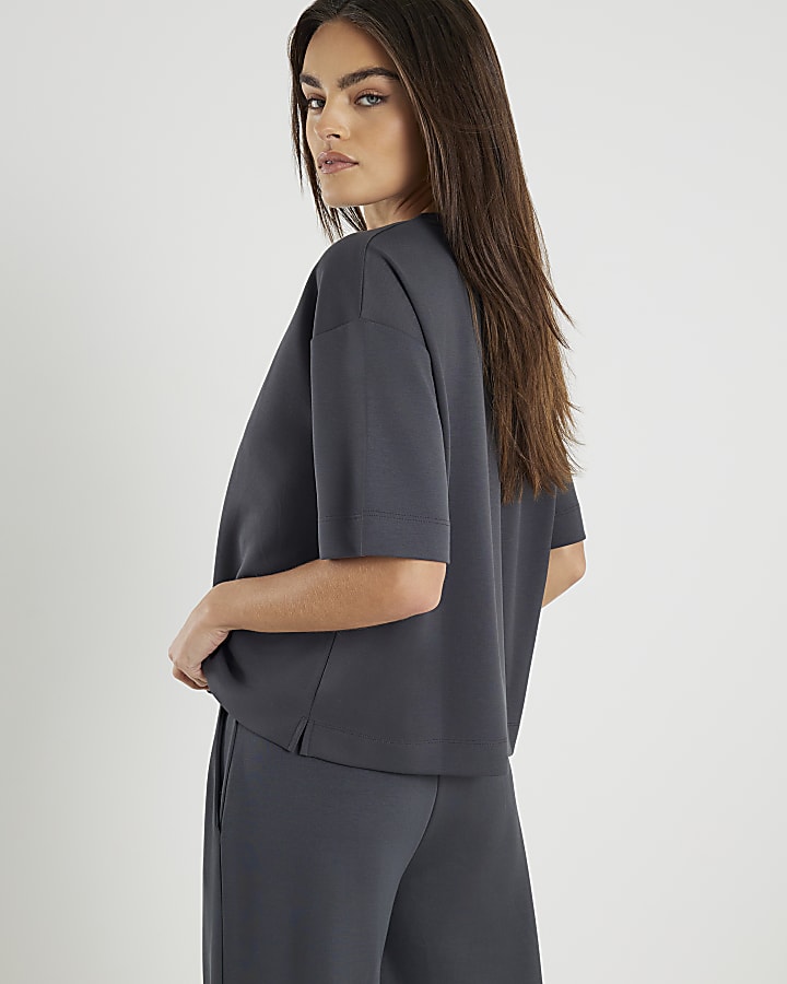 Grey Premium Boxy Fit T-shirt