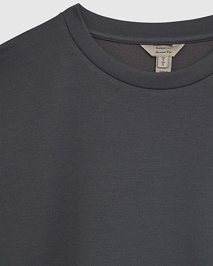 Grey Premium Boxy Fit T-shirt