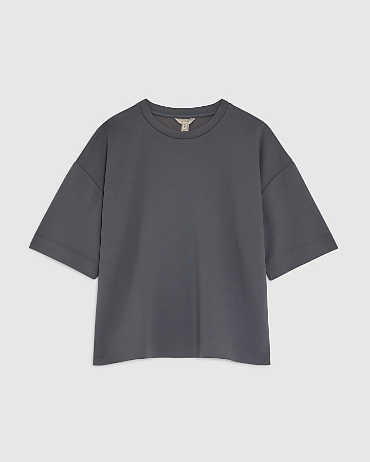 Grey Premium Boxy Fit T-shirt