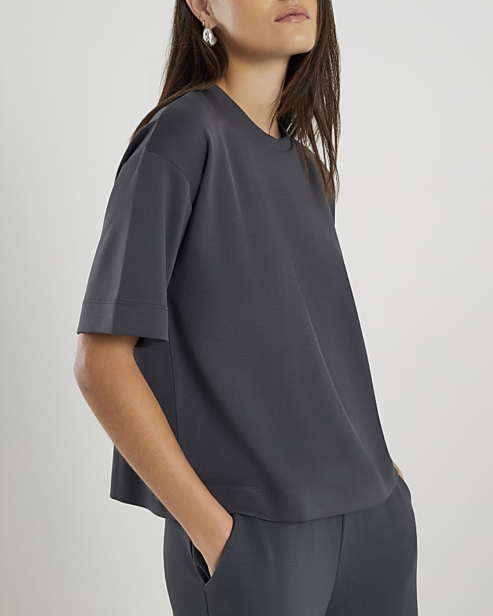 Grey Premium Boxy Fit T-shirt