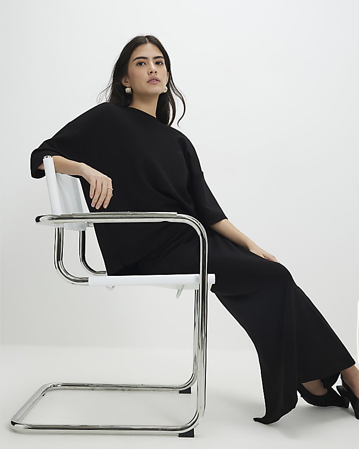 Petite Black Premium Maxi Skirt