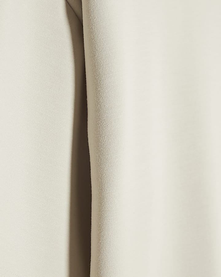 Petite Cream Premium Boxy T-shirt