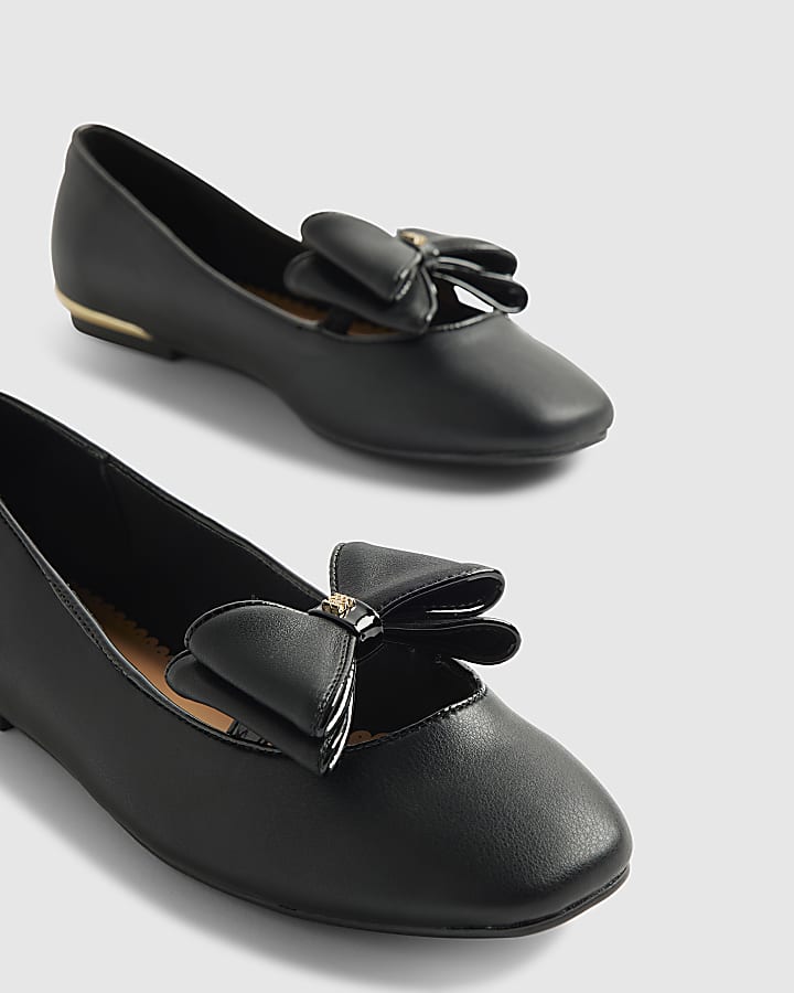 Black Bow Ballet Flat