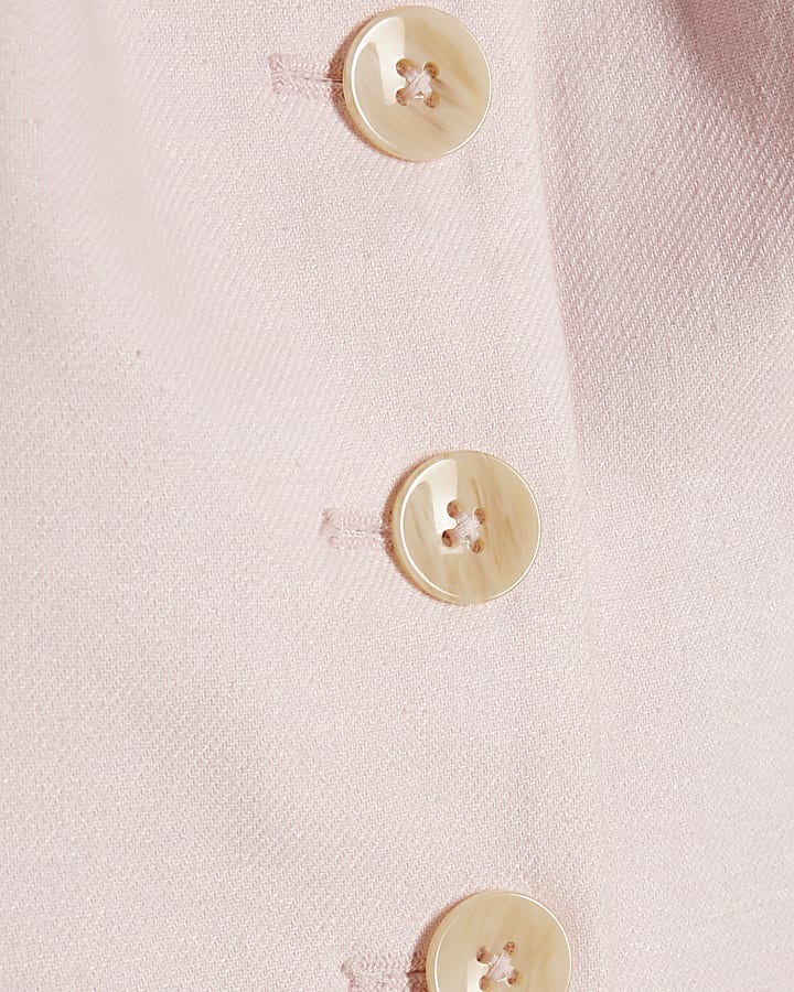 Pink Longline Waistcoat