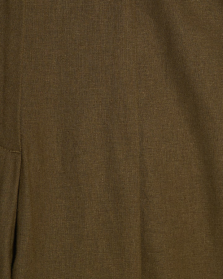 Khaki Tailored Culottes