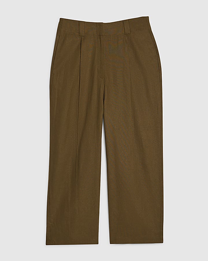 Khaki Tailored Culottes