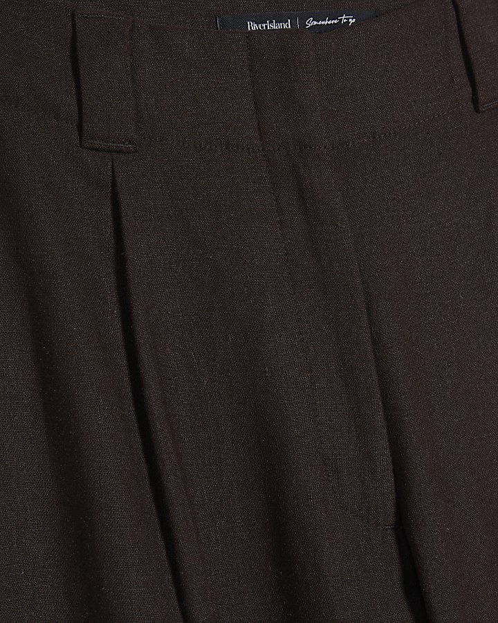 Brown Tailored Culottes