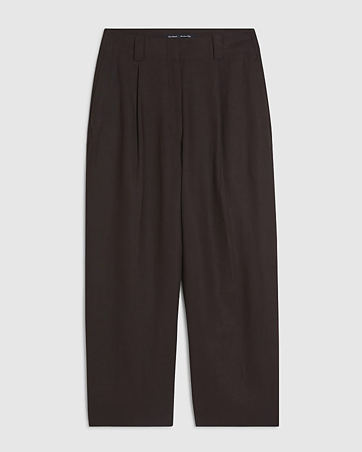 Brown Tailored Culottes