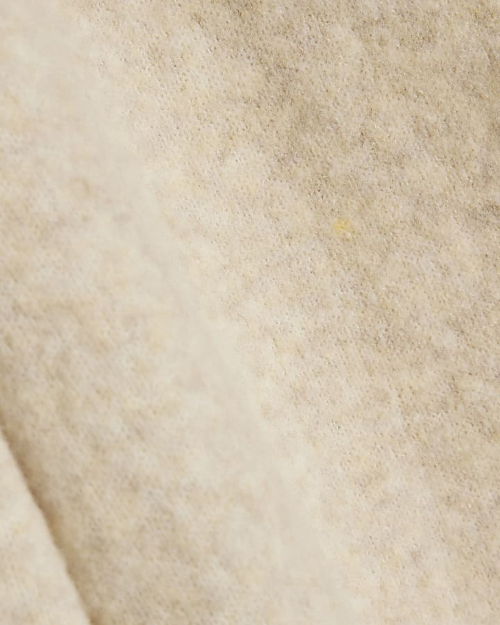 Beige Knitted Joggers