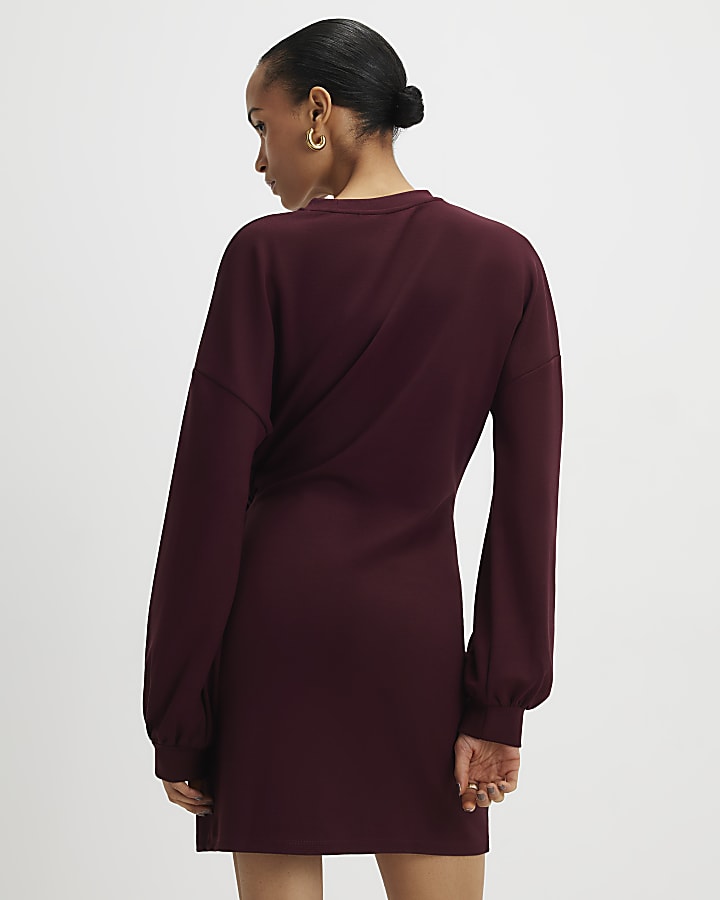 Red Knot Side Mini Dress