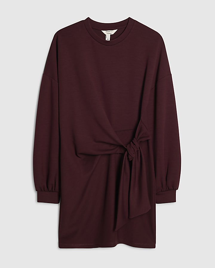 Red Knot Side Mini Dress