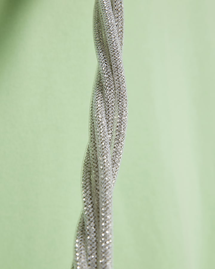 Green Year Zero Embellished Cord Hoodie