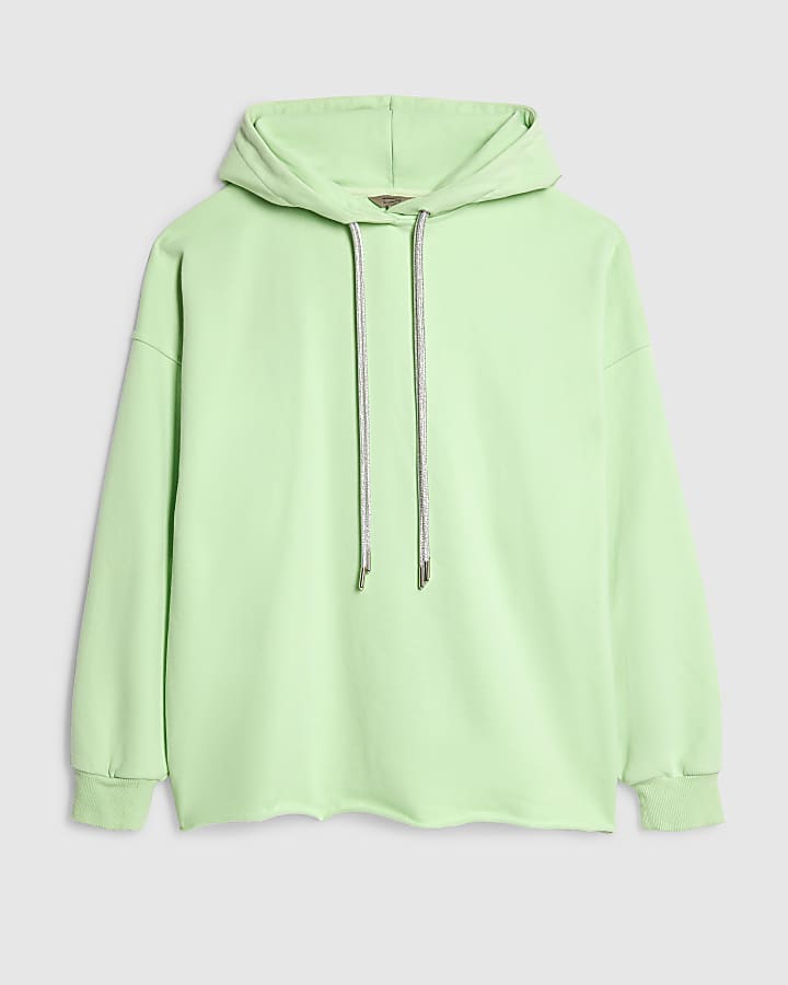 Green Year Zero Embellished Cord Hoodie