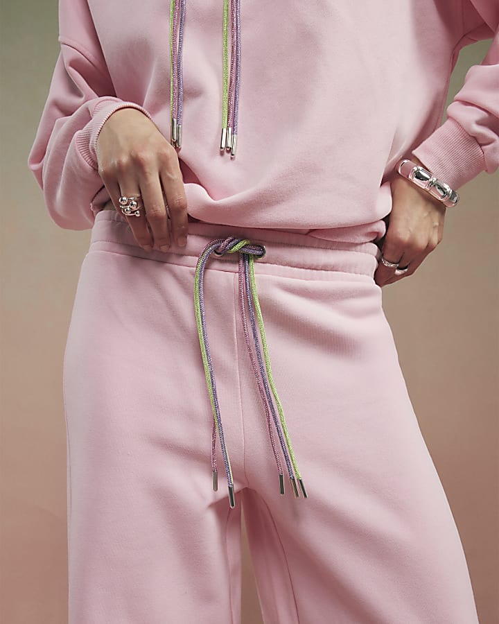 Pink Year Zero Embellished Cord Joggers