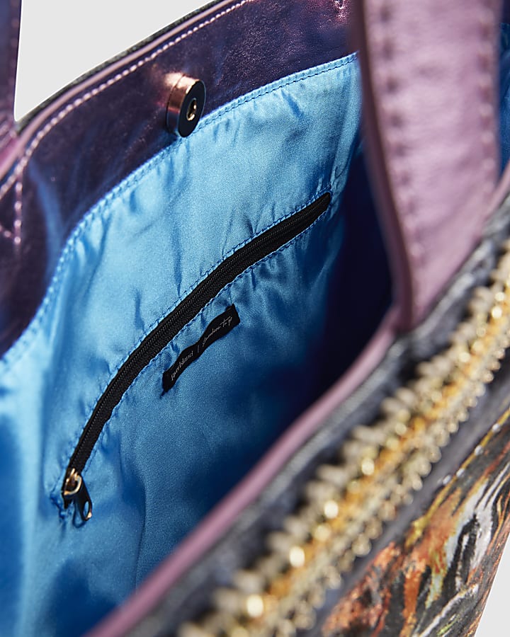 Black Year Zero Velour Tiger Face Bag