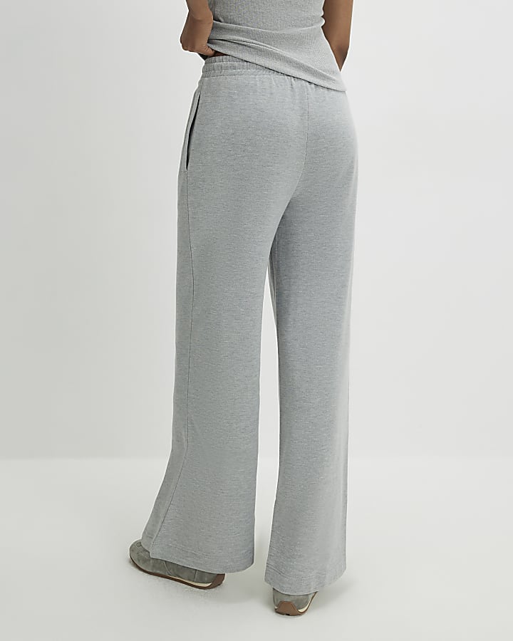 Grey Wide Leg Joggers