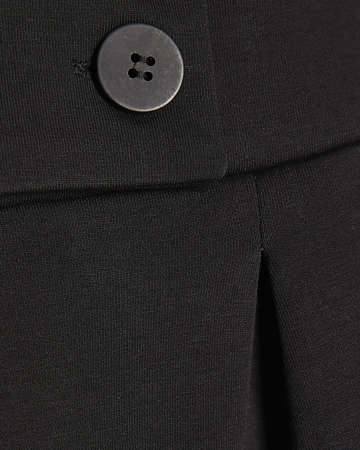 Black Tailored Wide Leg Trousers