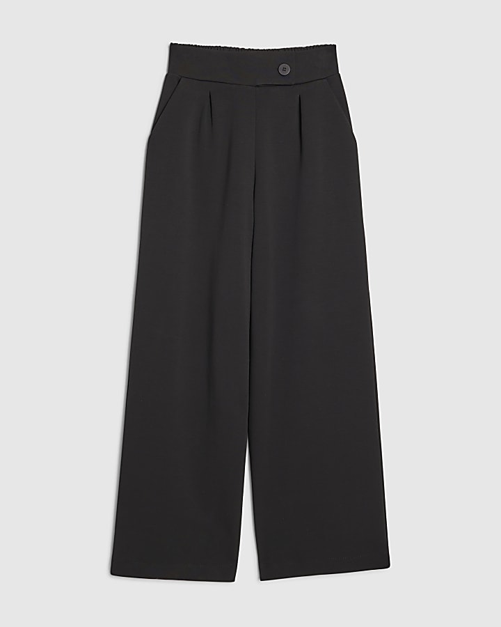 Black Tailored Wide Leg Trousers